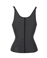 Waist Trainer Corset Vest Steel Boned Tummy Control Neoprene Shaper Tank Top With Adjustable Straps