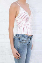 Ladies Simple Love Printed Camisole