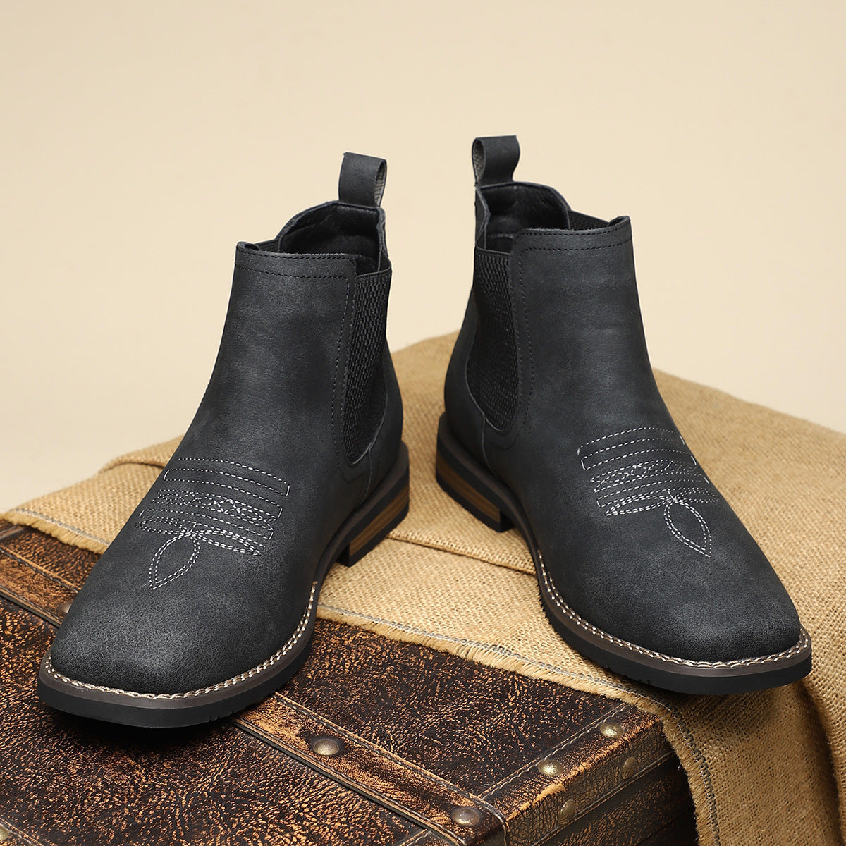 Men's And Casual British Style Mid-calf Martin Boots