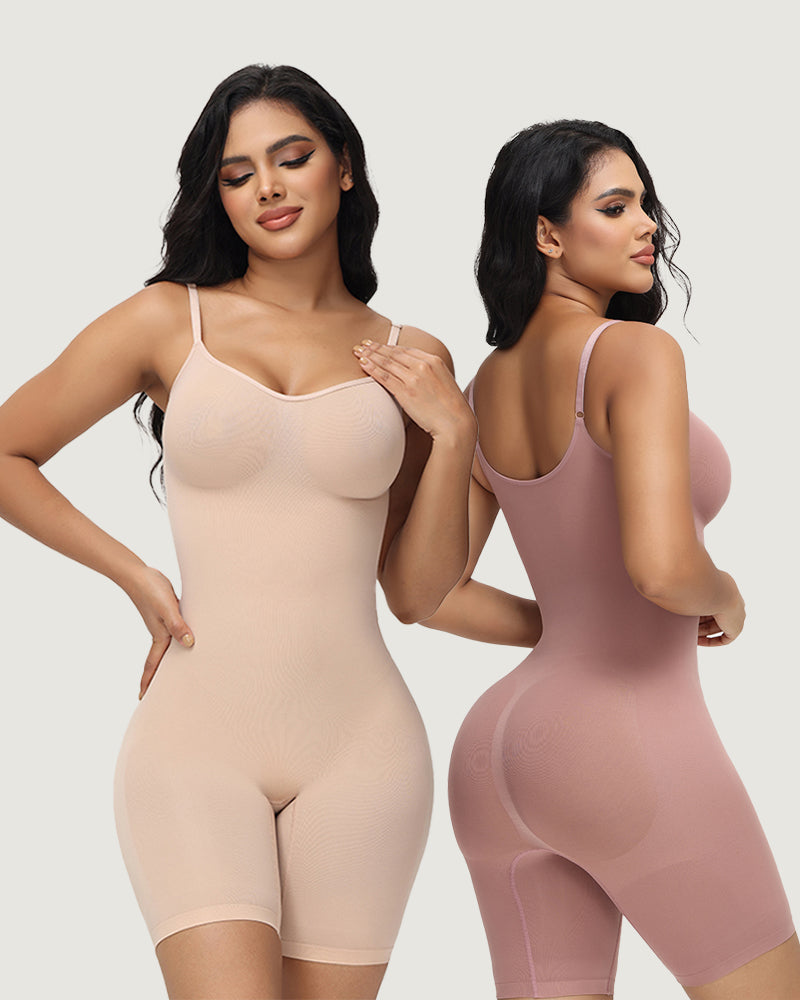 High Elastic Adjustable Strap Bodysuit Invisible Butt Lifter Tummy Control Shapewear Open Crotch Thigh Slimmer Bodyshaper