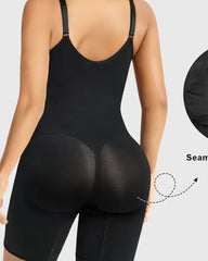 High Elastic Zipper Adjustable Straps Breathable Mesh Design Tummy Control Body Shaper