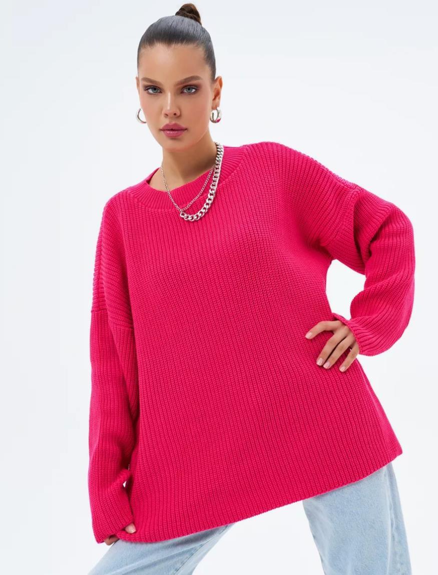 Loose Sweater Gray Top