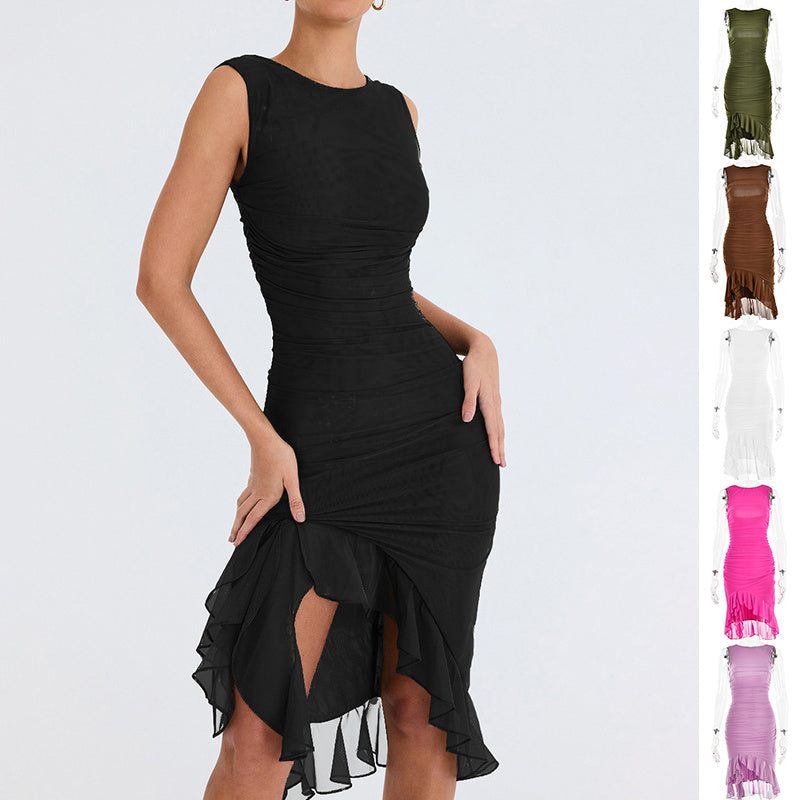 Slim Skinny Sleeveless Dress For Party Club Dresses