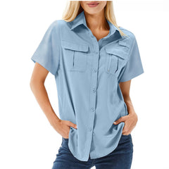 Multi-pocket Breathable UV-protective Lightweight Outdoor Shirt