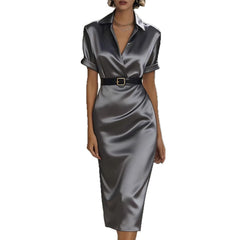 Slim-fit Waist-cinching Dress
