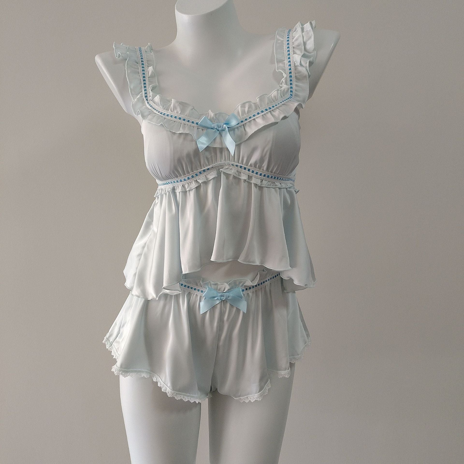 Silk Backless Camisole Nightgown