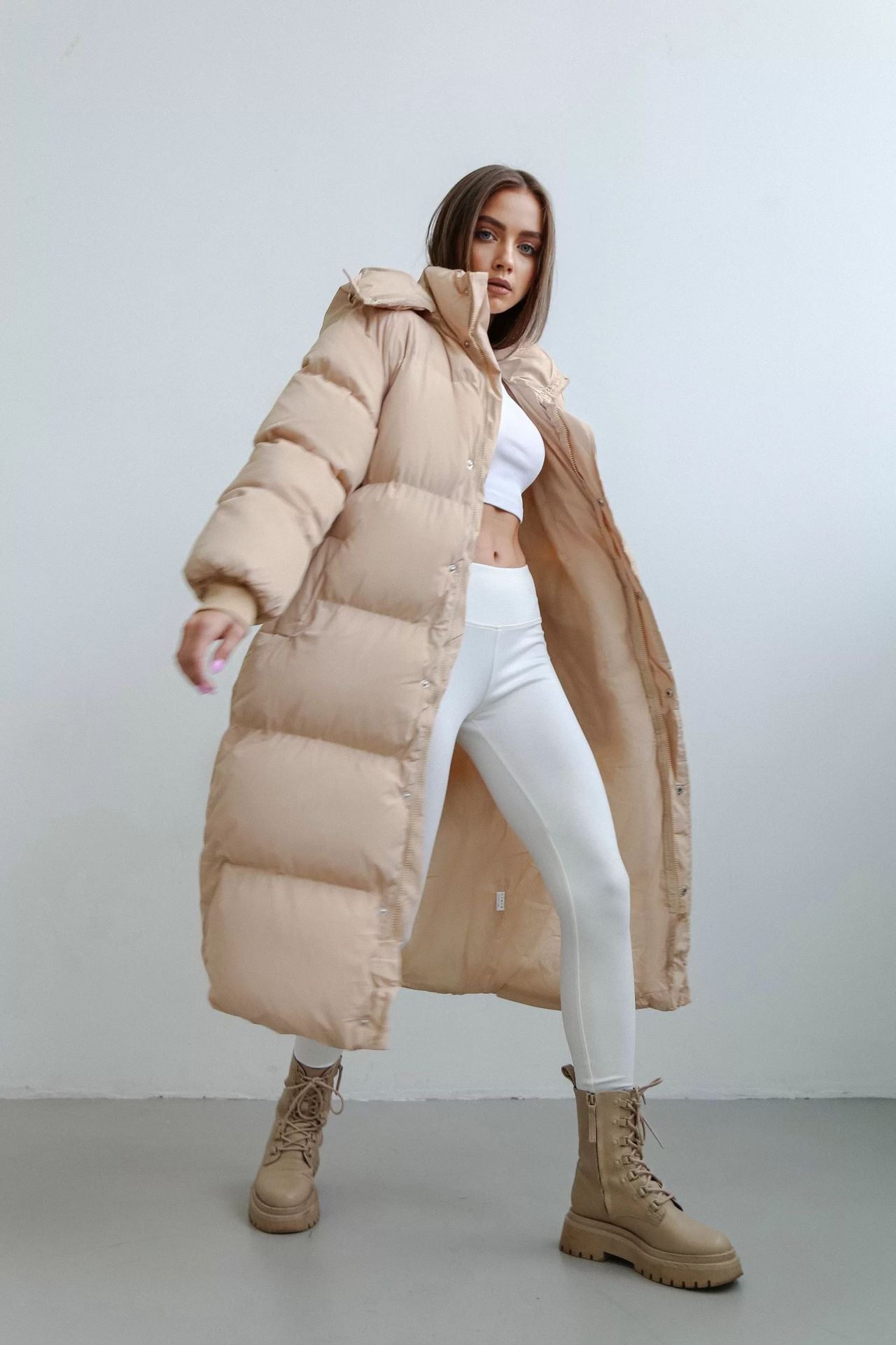 Casual And Long Loose-fitting Hoodie Long Sleeve Loose Casual Jacket Winter