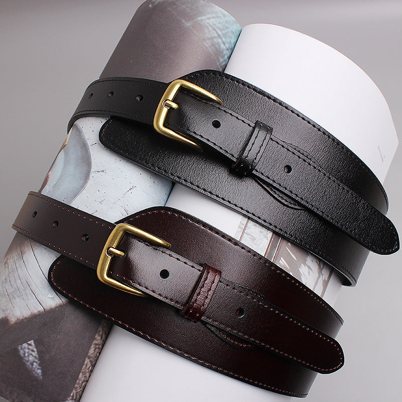 Irregular Leather All Match Belt Fashion