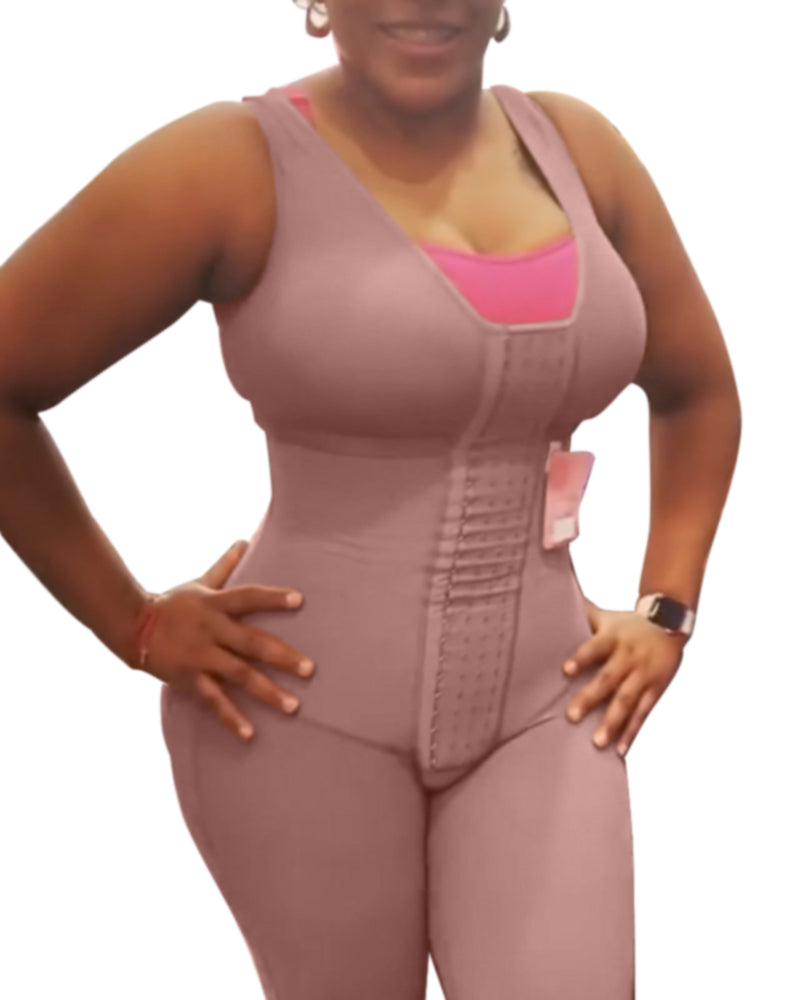 Shapewear For Tummy Control HOOK AND EYE CLOSURE Adjustable Breast Support Bodysuit Bodyshaper