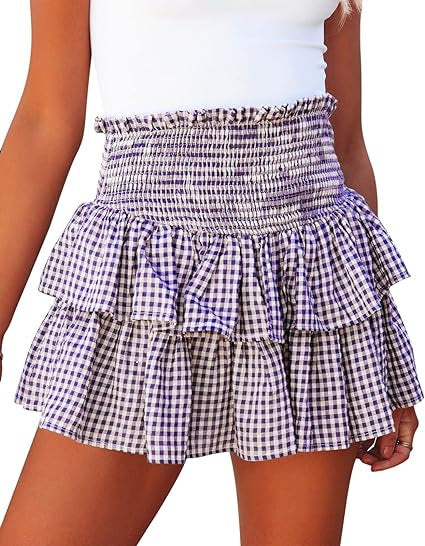 Cake Plaid Skirt