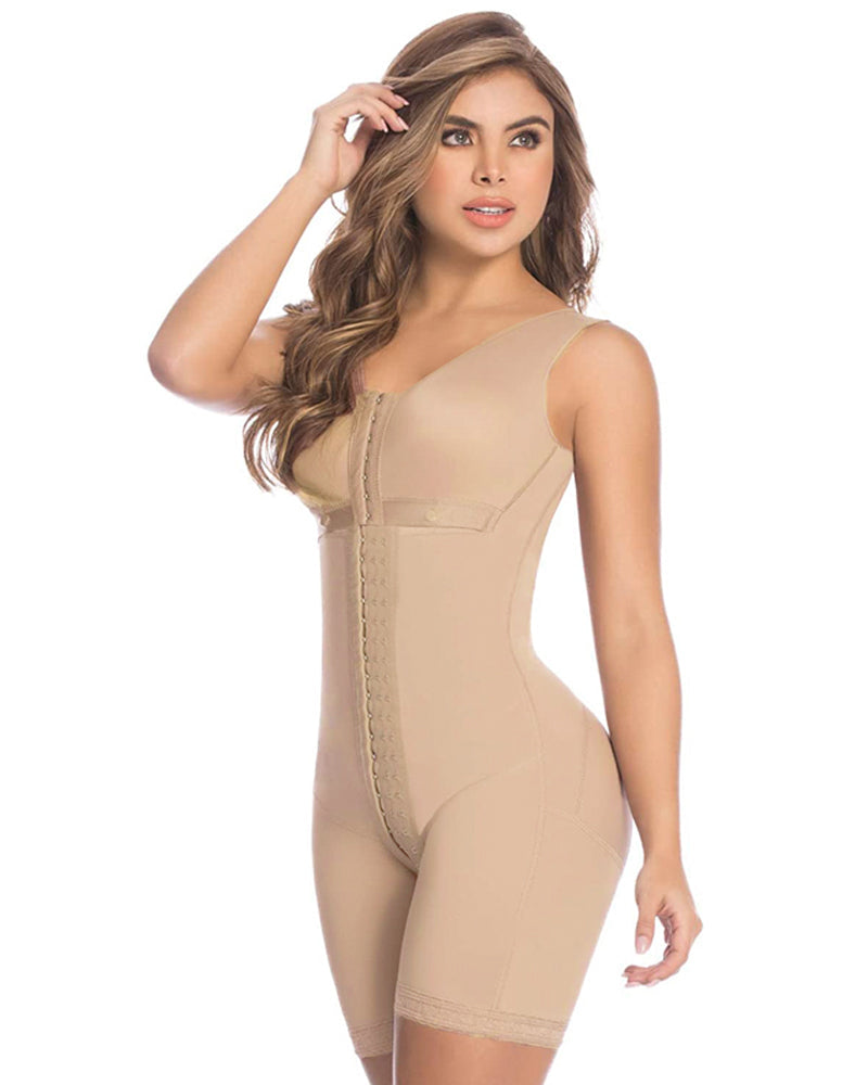 Tummy Control Shapewear High Compression Faja Bodysuit Postpartum