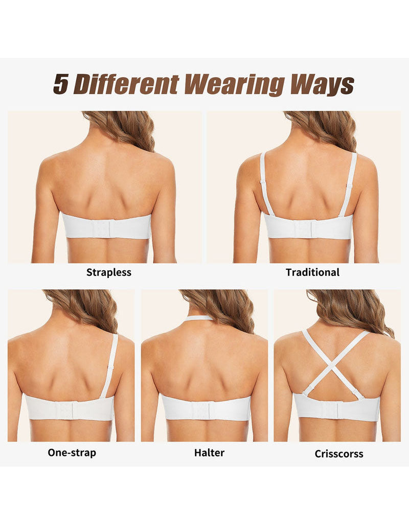 Strapless Unlined Underwire Multiway Bra