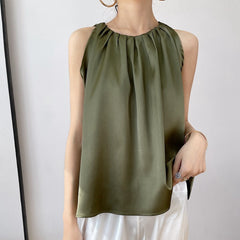 Satin Halter Sleeveless Sling