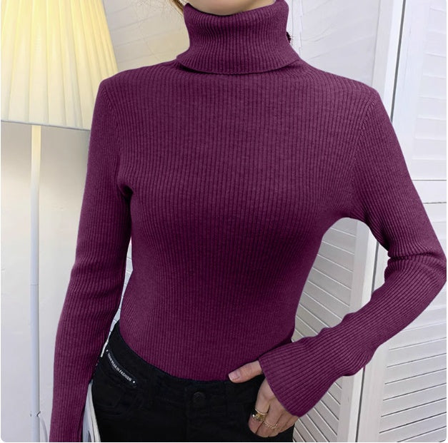 Turtleneck Sweaters Bottoming Shirt And American