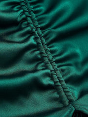 Elegant Satin Split Dress â€?& Chic Evening Style