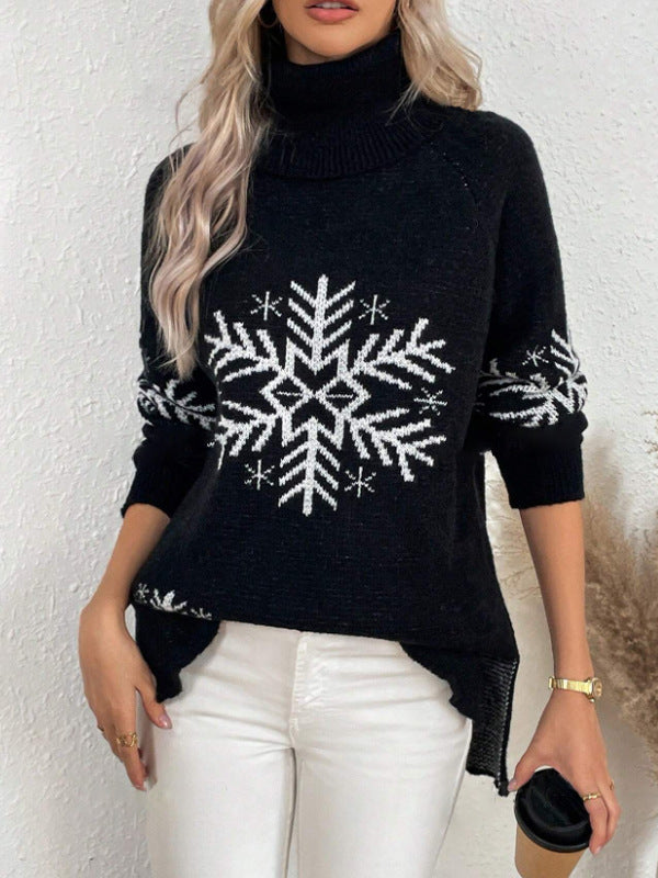 High Collar Christmas Sweaters Clothing