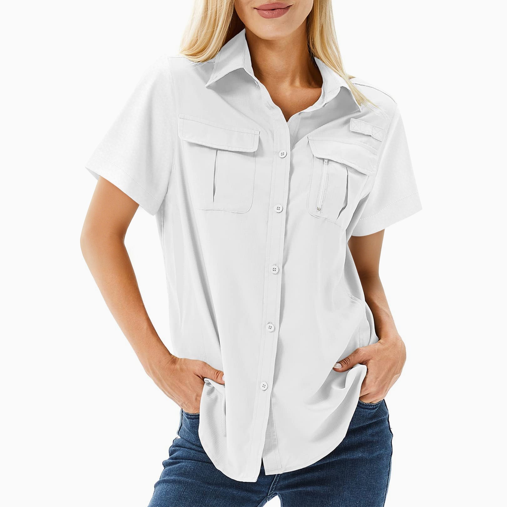 Multi-pocket Breathable UV-protective Lightweight Outdoor Shirt