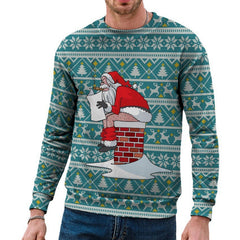 Men's Casual 3D Digital Christmas Printed Sweater