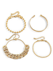 Individually Adjustable Cuban Buckle Multilayer Bracelet