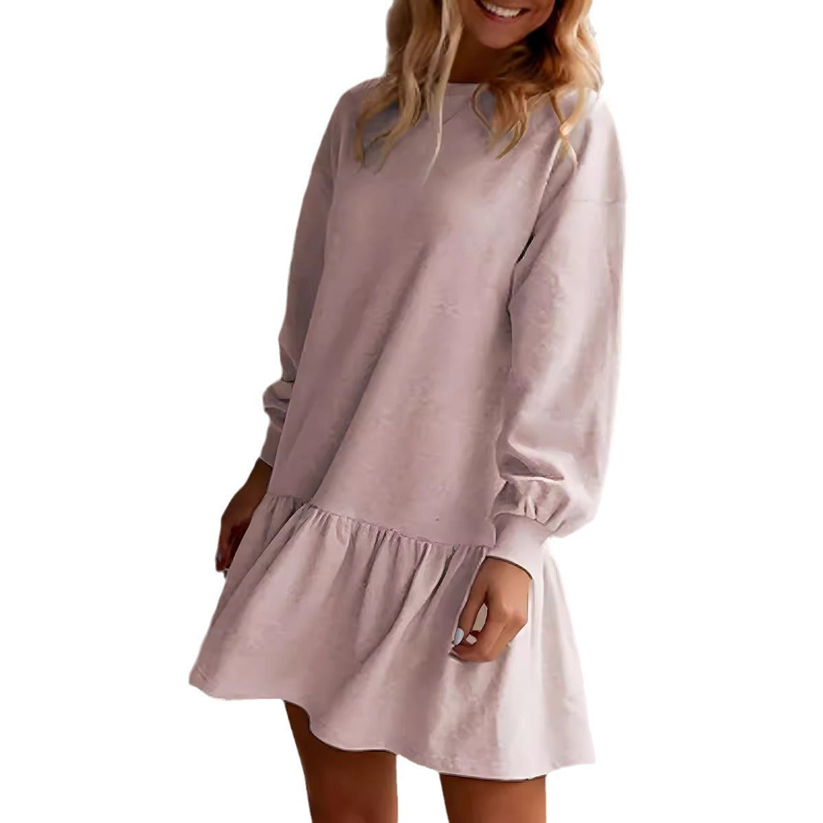 Long Sleeve Sweater Dress Knee-length