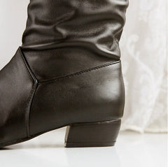 Boots, winter, short and white, brown, black, high boots, ladies' boots.