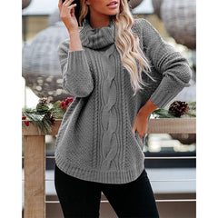High collar sweater sweater