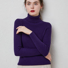 Turtleneck Sweater Slim Padded Inner Style