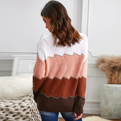 Sweater Fall Amazon Hit Color Long-sleeved