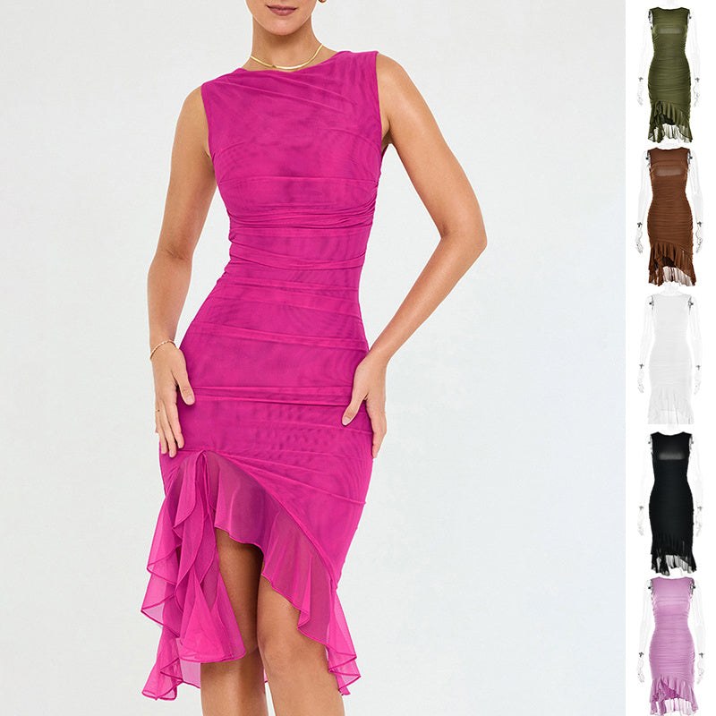 Slim Skinny Sleeveless Dress For Party Club Dresses