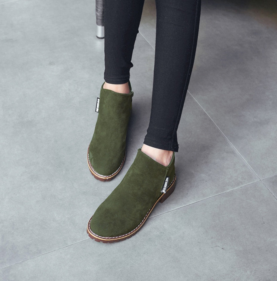 flat-soled boots