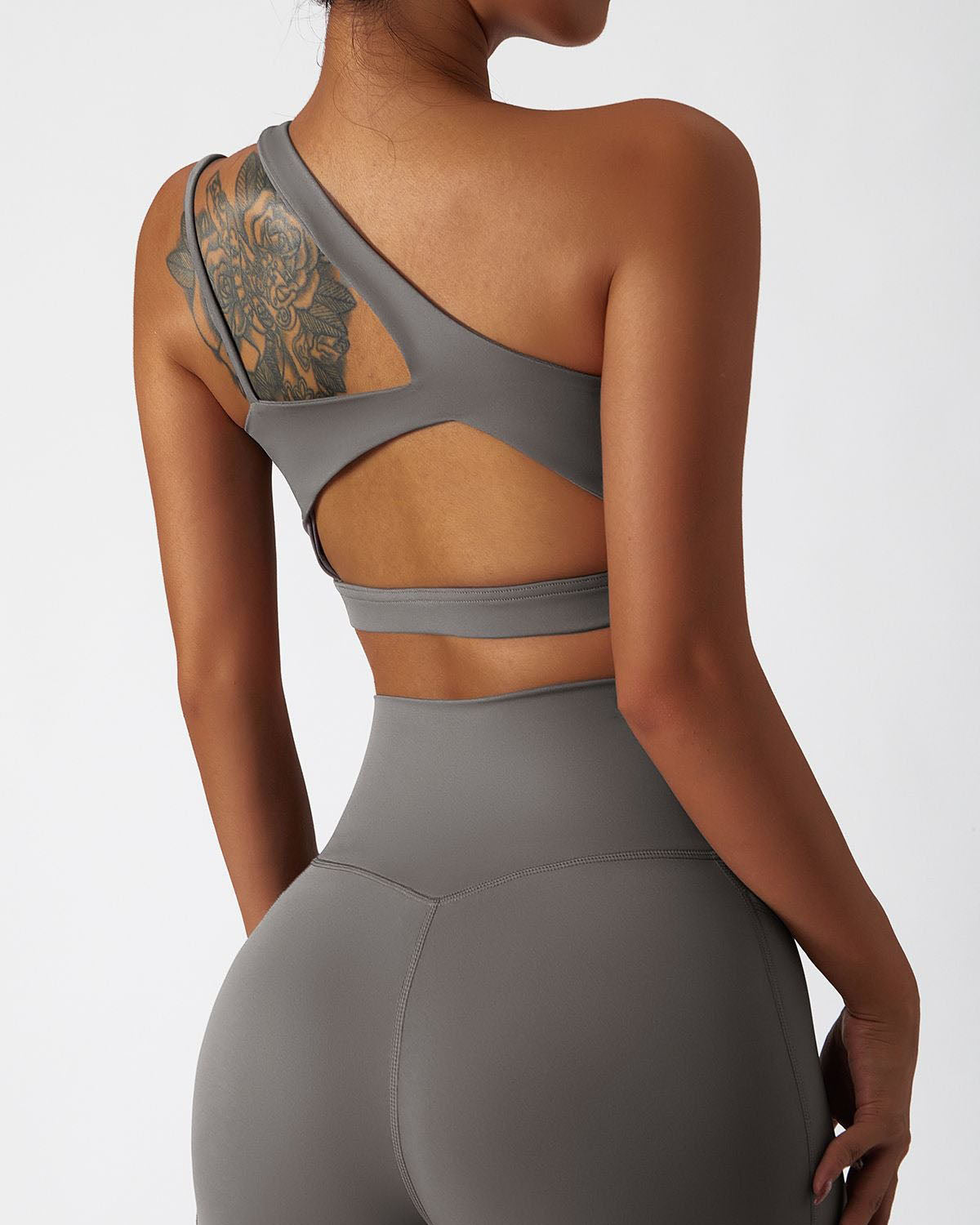 One Shoulder Asymmetrical Sports Bra
