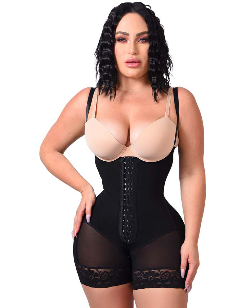 Tummy Control Butt Lifter Thigh Slimmer Shapewear Plus Size Faja Crotch with Zipper