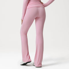 Cross High-waist Slightly Flared Yoga Pants