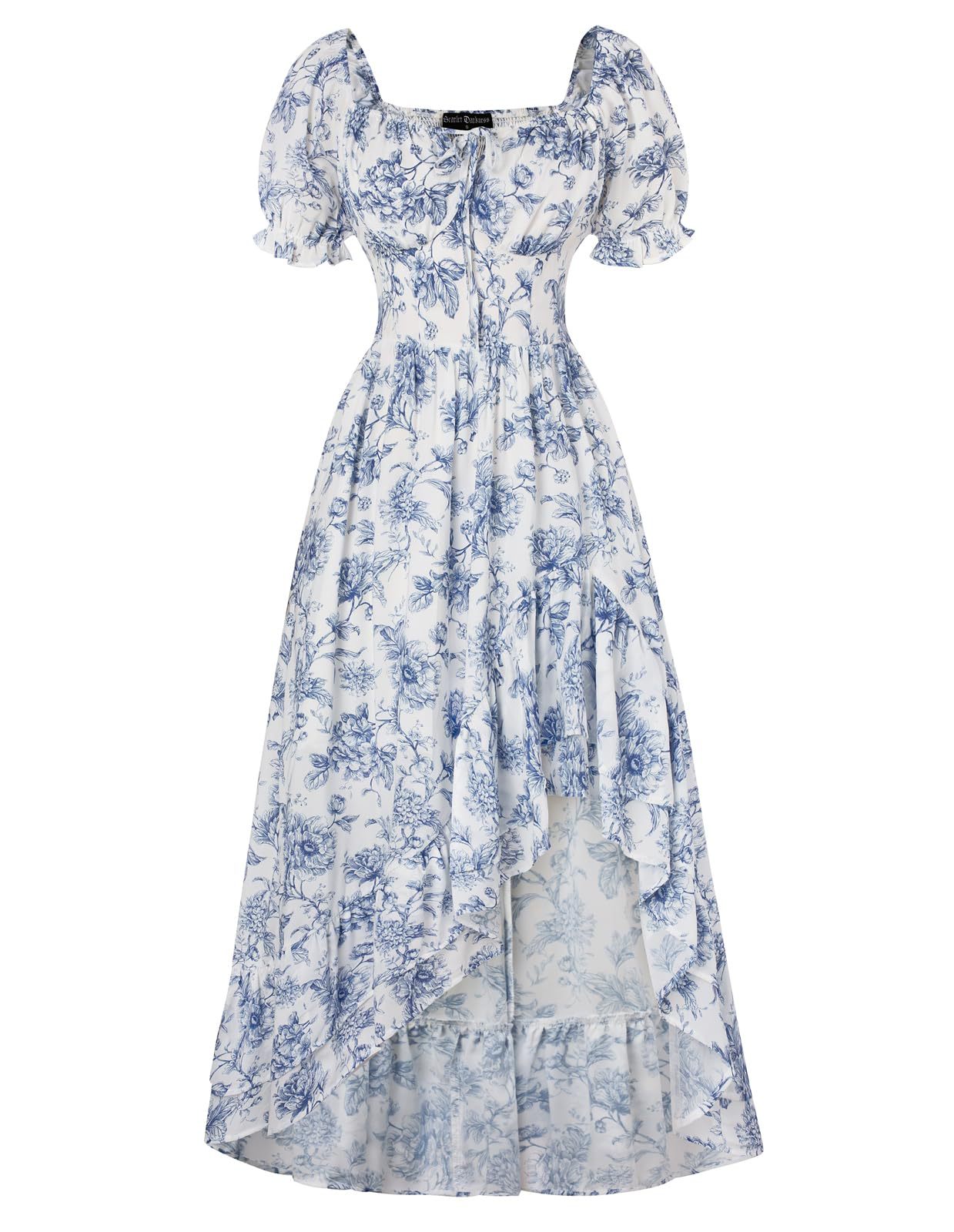 French-style Floral Print Slim-fit Slip Dress For Women