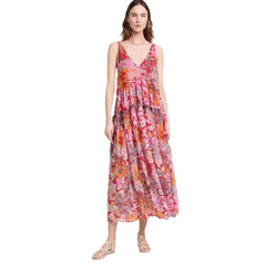 Elegant Chiffon Printing Slip Dress