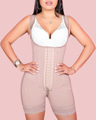 5095 Hook & Eye Tummy Control Zipper Crotch Shaping Bodysuit