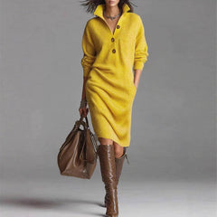 And Lazy Style Overknee Sweater Dress