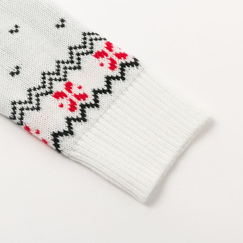 Cute Elk Heart Print Sweater Pullover Christmas Knitted Sweater Tops