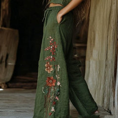 Pants Linen Wild Wide Legs
