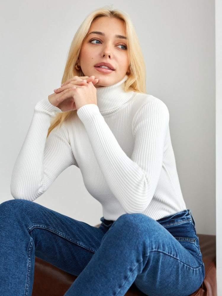 Turtleneck Sweaters Bottoming Shirt And American