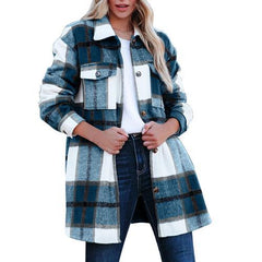 Casual Long Shirt Coat Women