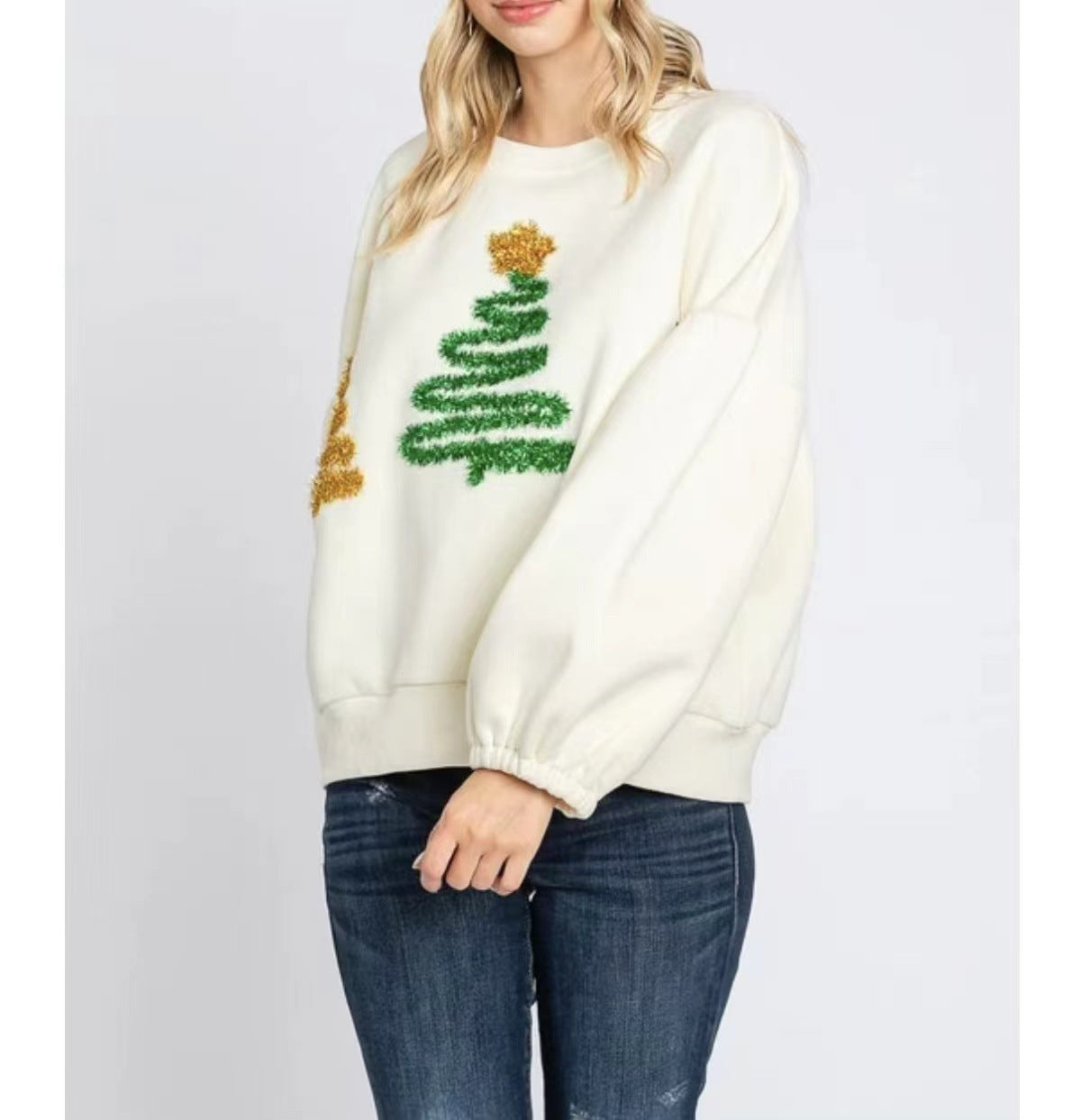 Christmas Tree Casual Pullover Long Sleeve Sweater