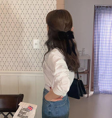 Simple Design Loose Shirt Top