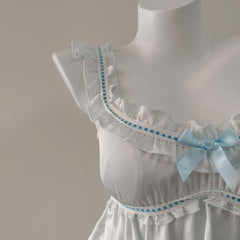 Silk Backless Camisole Nightgown
