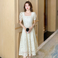 Plus Size Fairy Lace Dress Women