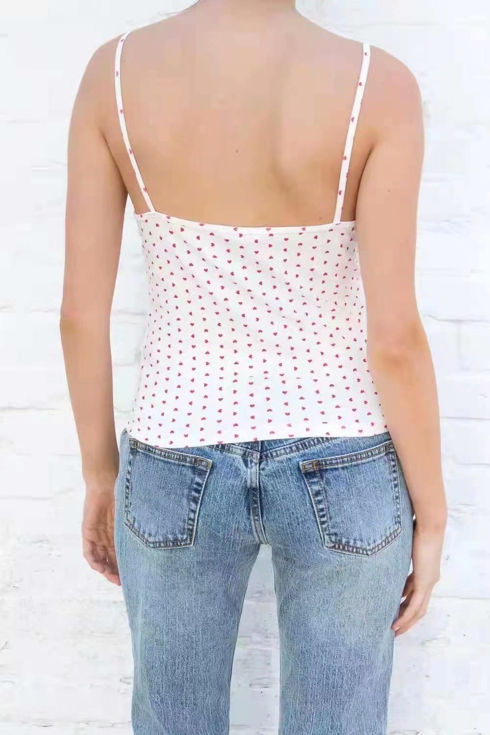 Ladies Simple Love Printed Camisole