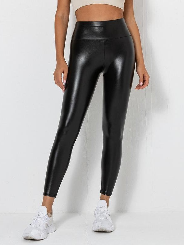 Zoom  Female Scrunch Bum PU High-rise Leggings  Female Scrunch Bum PU High-rise Leggings  Female Scrunch Bum PU High-rise Leggings  Female Scrunch Bu