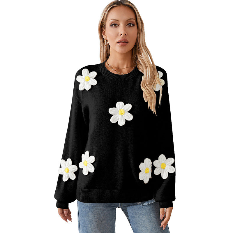 Knitted Round Neck Pullover Sweater