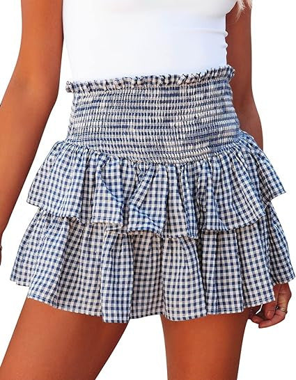 Cake Plaid Skirt