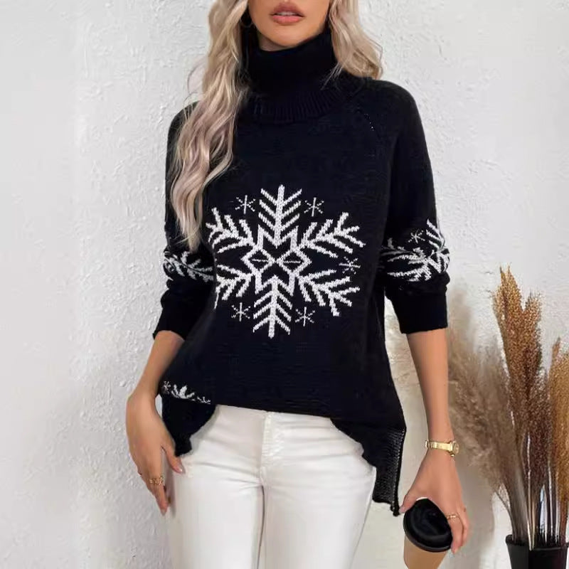 High Collar Christmas Sweaters Clothing